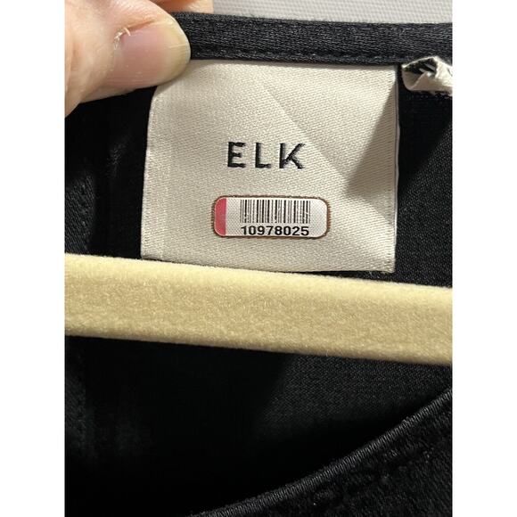 ELK Black Midi Wide Leg Cool Viscose Lightweight Draped‎ Jumpsuit US Sz 6/ EU 38 - Picture 10 of 15